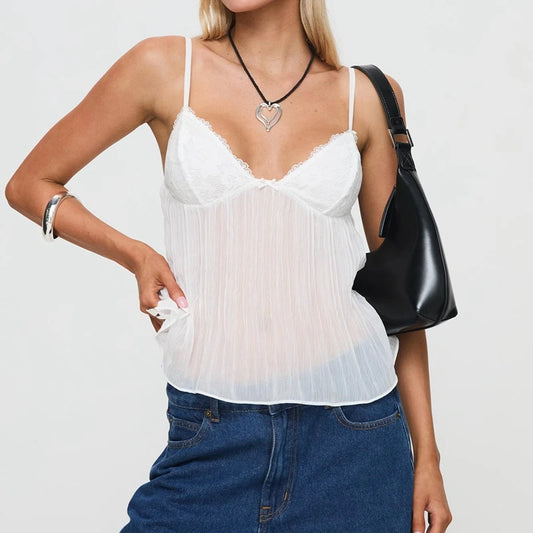 Lace Whisper Babydoll Cami